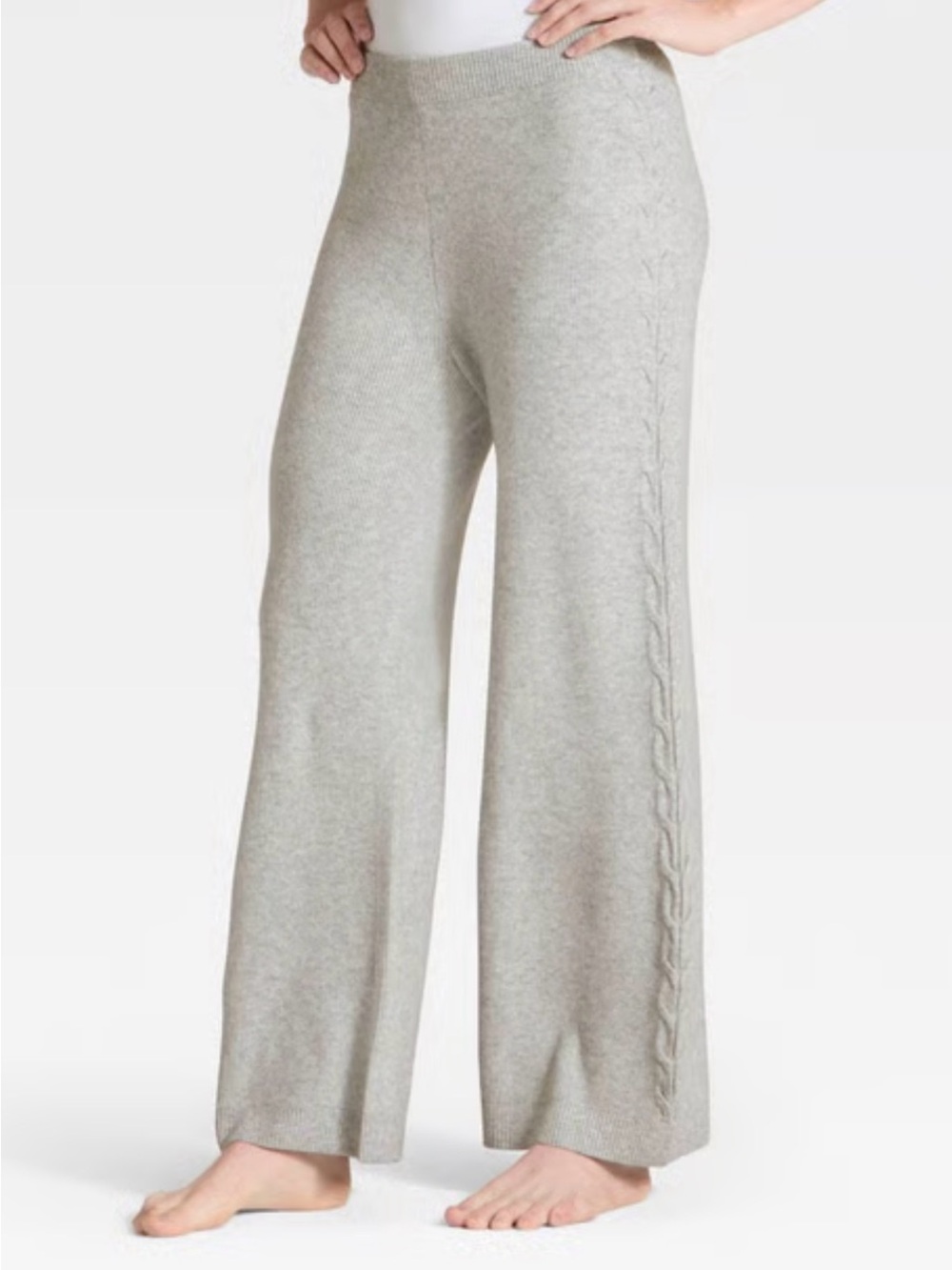 Auden Light Gray Knit Maxi Skirt XS
